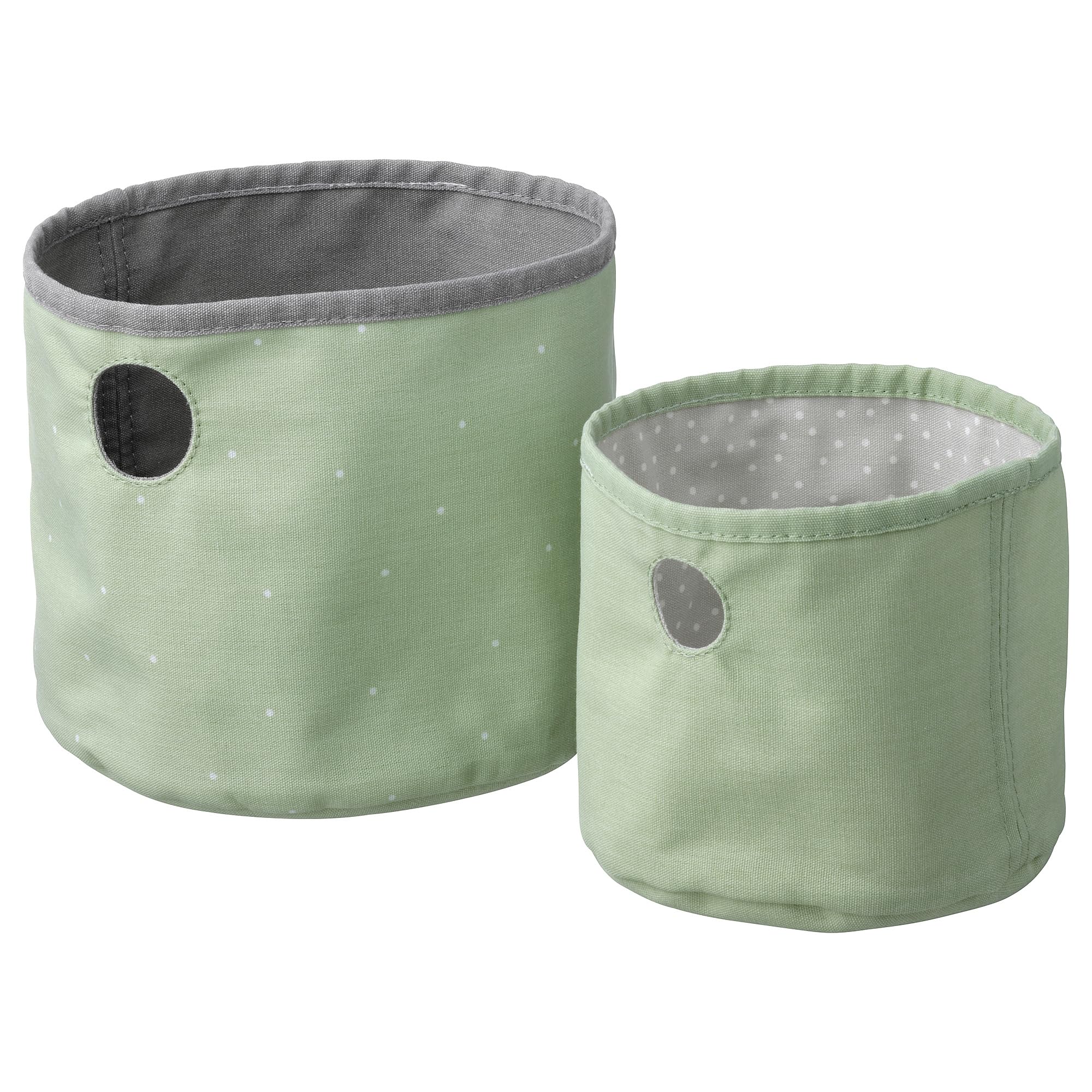 ProTuning LEN Box bac rangement plastique rigide lot de 2 vert gris