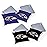 Wild Sports NFL Baltimore Ravens 8pk Dual Sided Bean Bags, Team Color