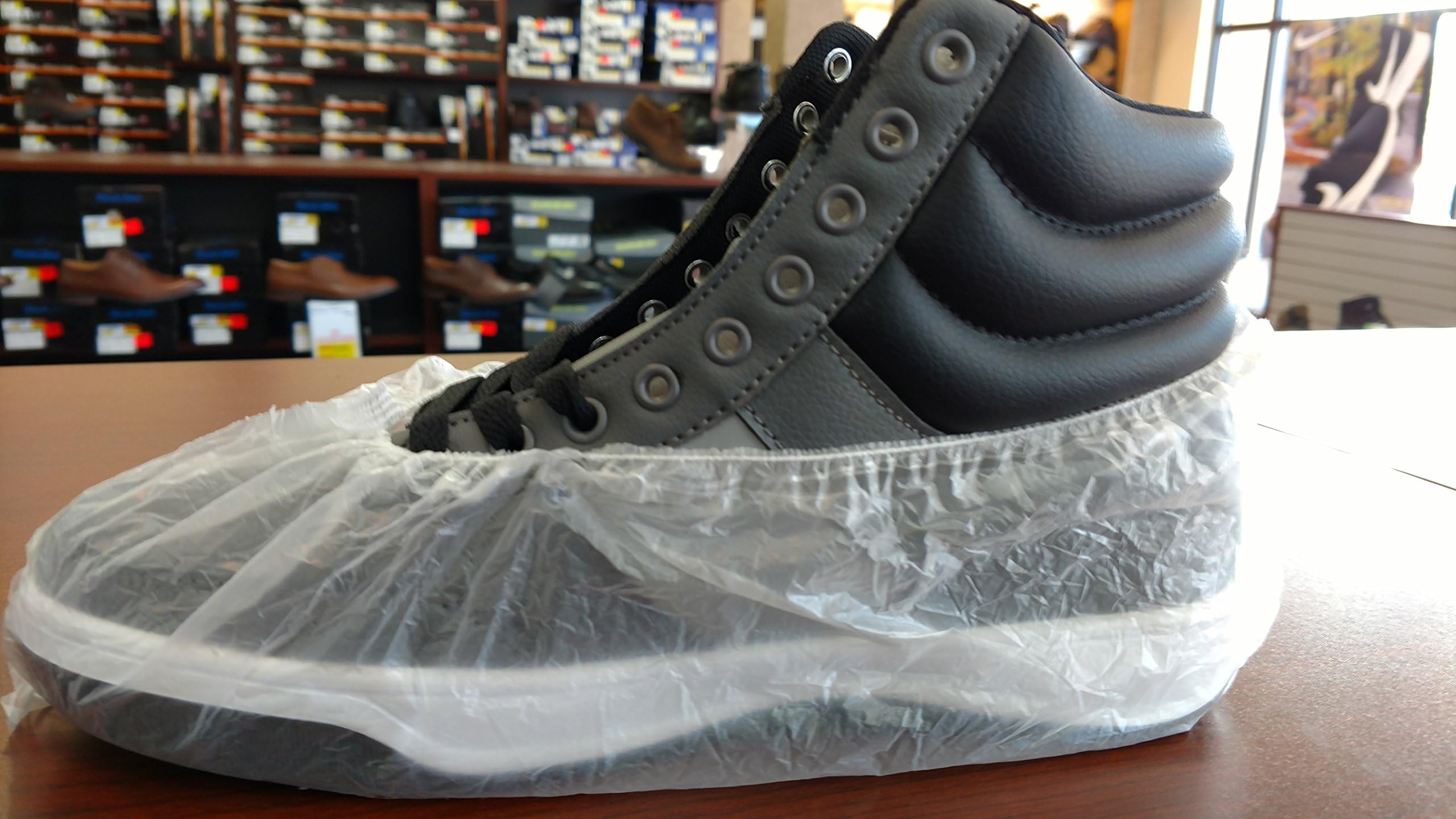 Disposable Waterproof Shoe Covers, Color: Clear (Regular)