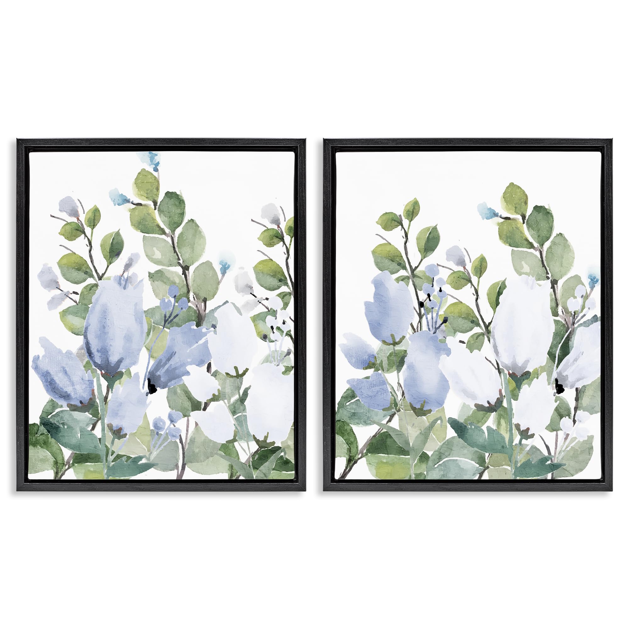 Stupell Industries Blue Spring Watercolors 'Blue Spring Watercolors'| 2Pc Floating Frame Art Set 2