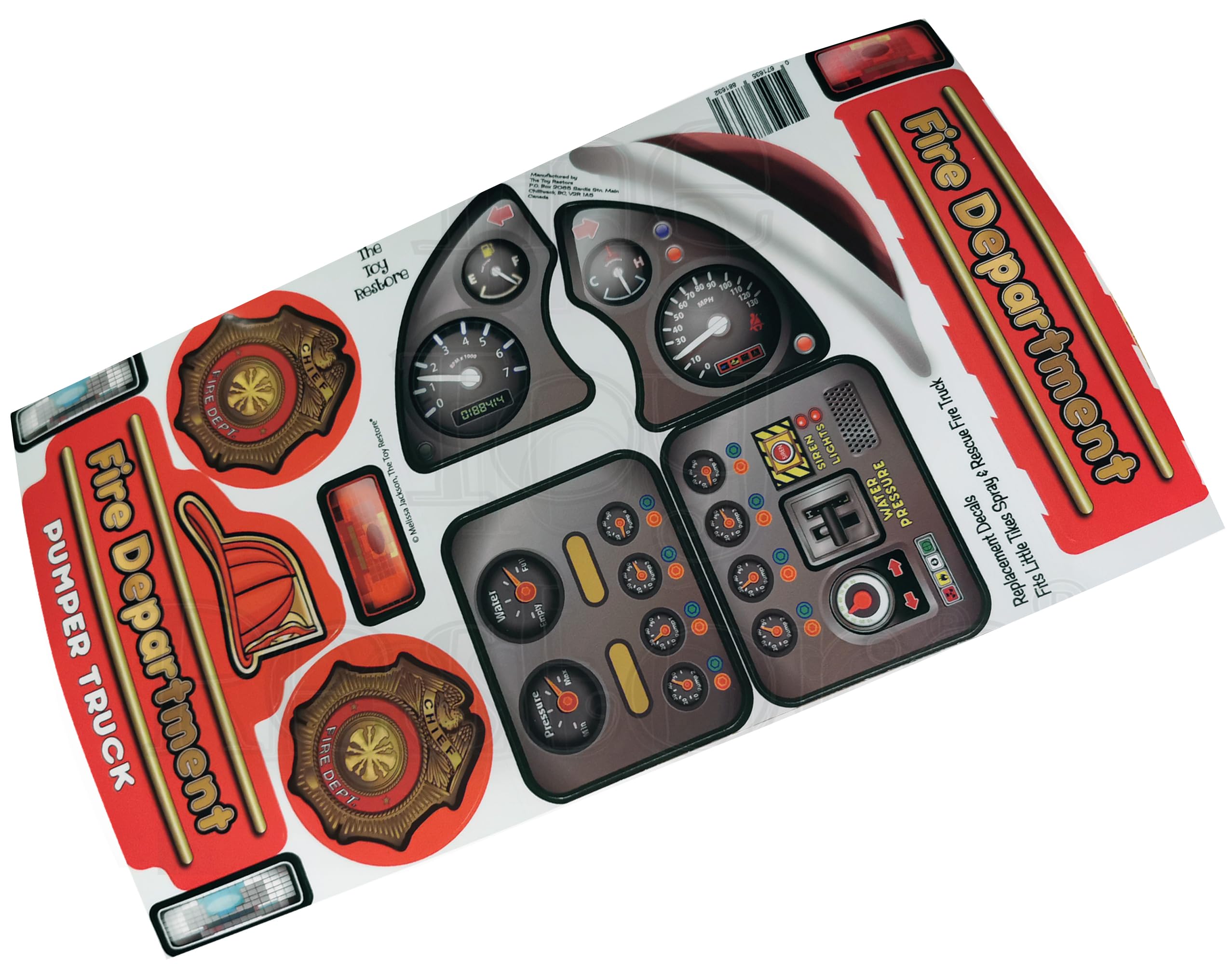 Amazon.com: Toy Restore Stickers fits Little Tikes Spray & Rescue