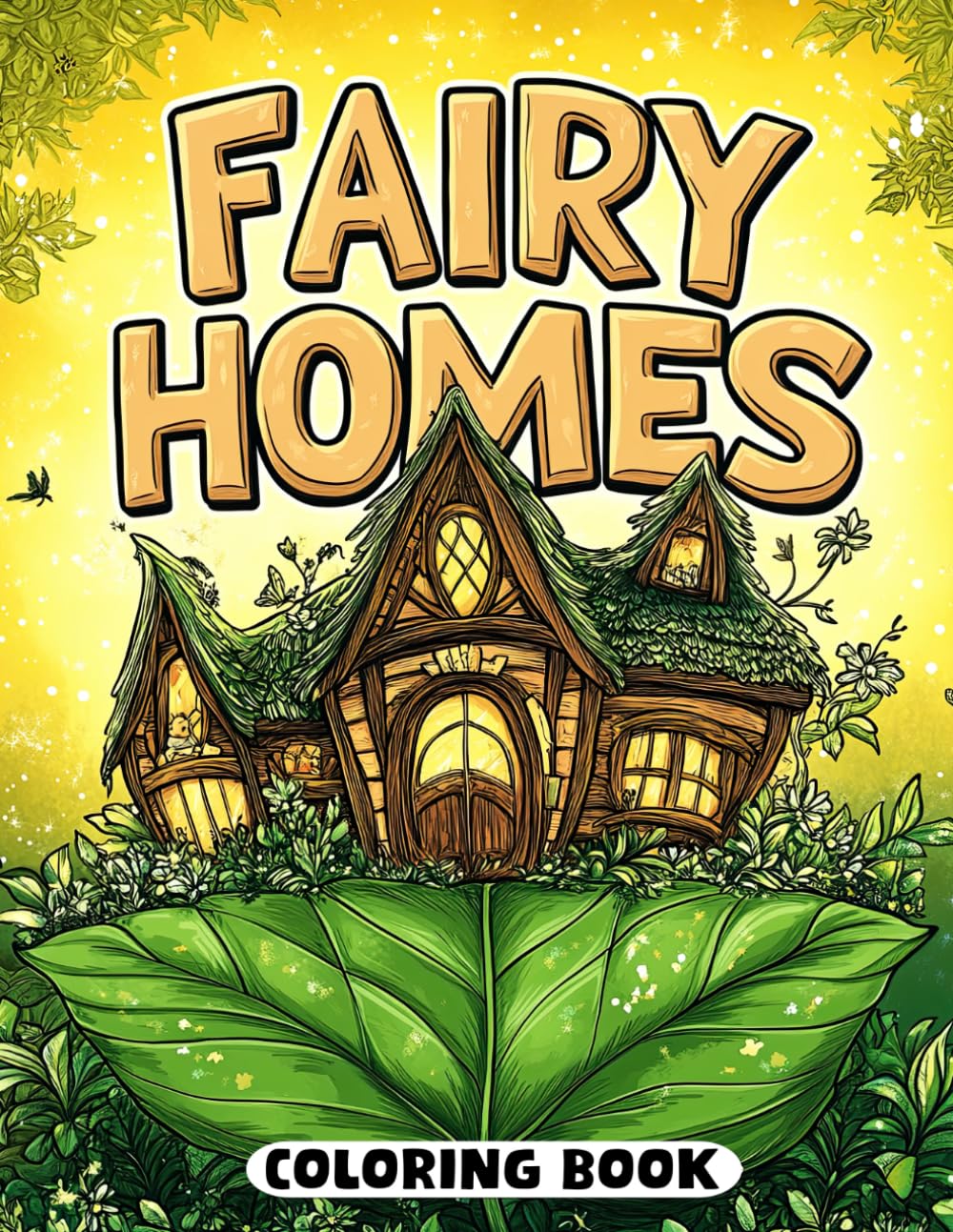 Fairy Homes Coloring Book: Enchanted Retreats for Every Age