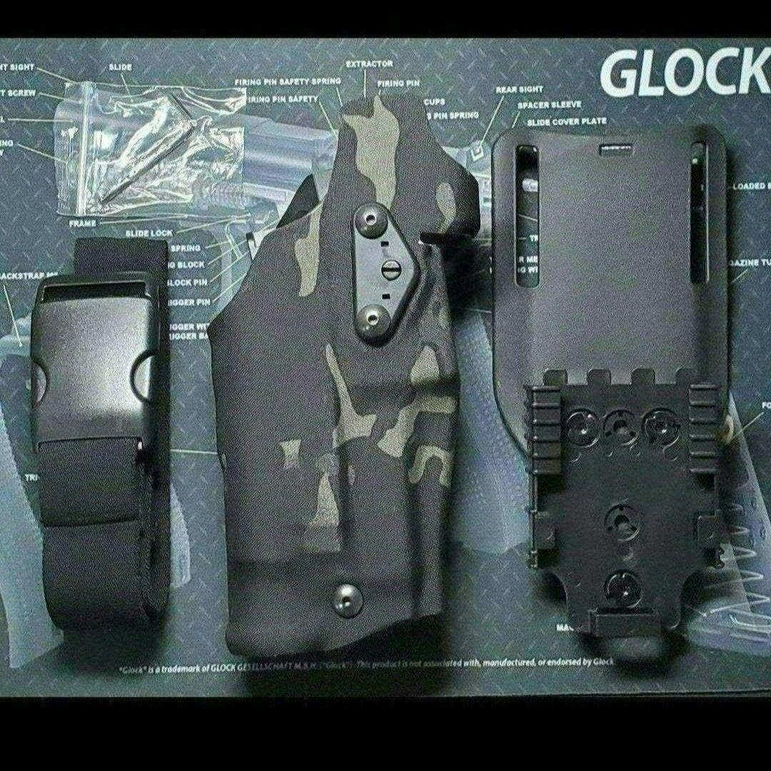 サファリランド レプリカ ホルスター マルチカムブラック 右用 P320