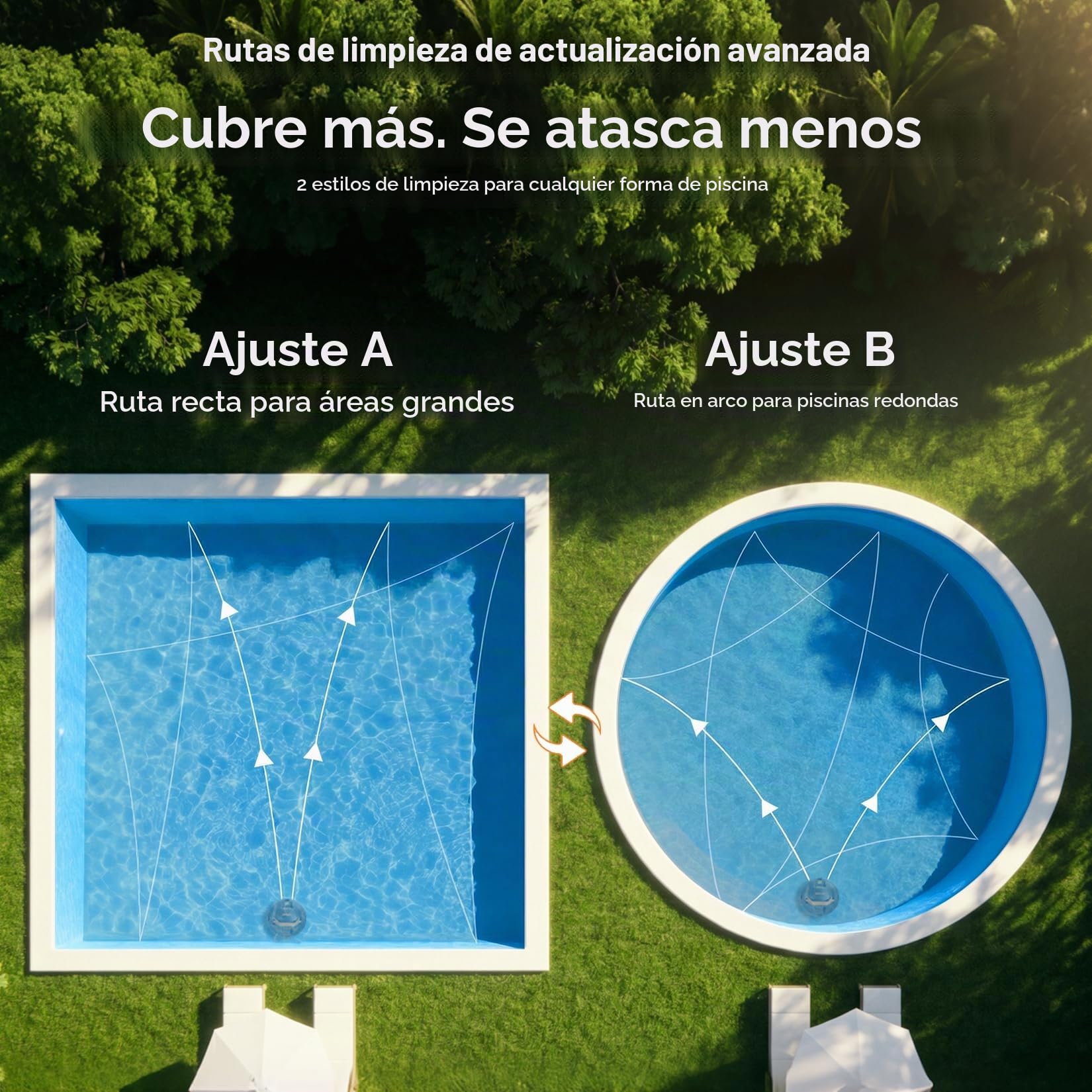(2026 New) Coasteering Planet Robot Limpiafondos Piscina sin Cable, 120 Min, 4500mAh, Succión Potente, Doble Motor y Auto-Parking para Piscinas hasta 80 m² (sin Pendiente)