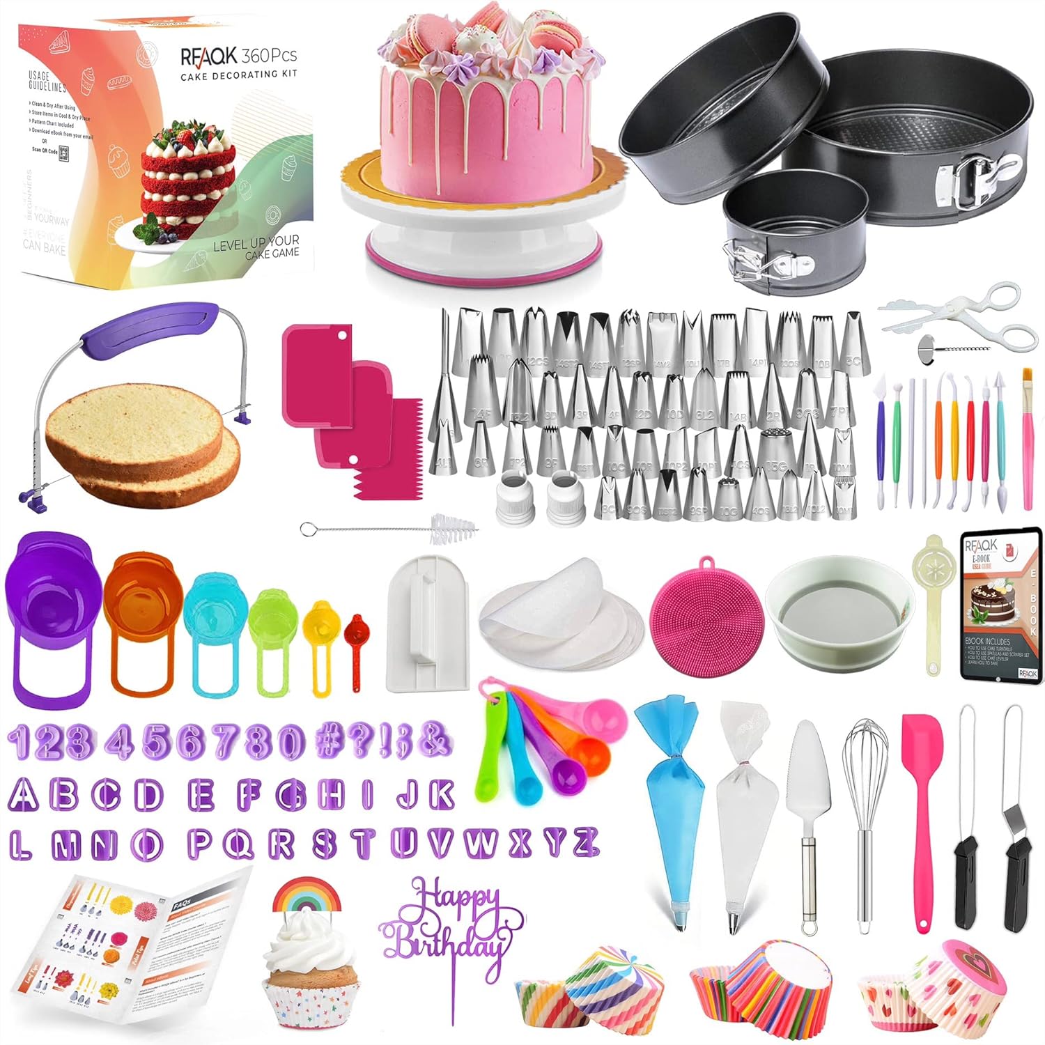 Cake Decorating Supplies Cake Decorating Kit with 3