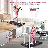 Vista 7 de Walking Pad with Incline, 2026 Upgrade Electric Small Walking Pad with Handle Bar, 3.0HP Protable Walking Pad Treadmill with Handles and Incine for