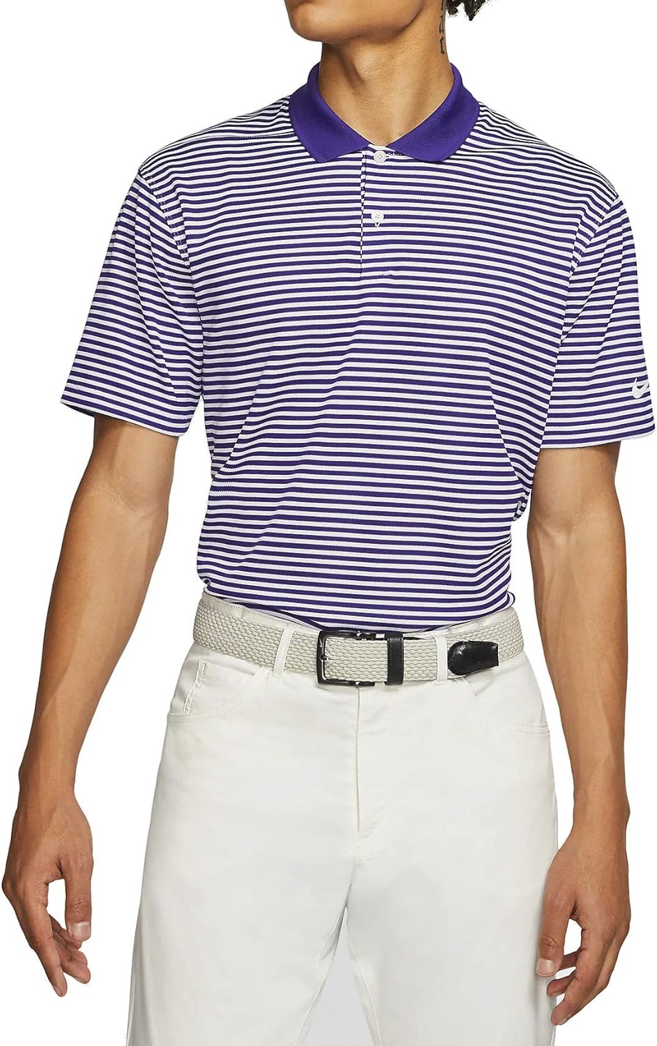 Nike Dri-fit Victory Mens Striped Golf Polo T-Shirts BV0367-547 Size L