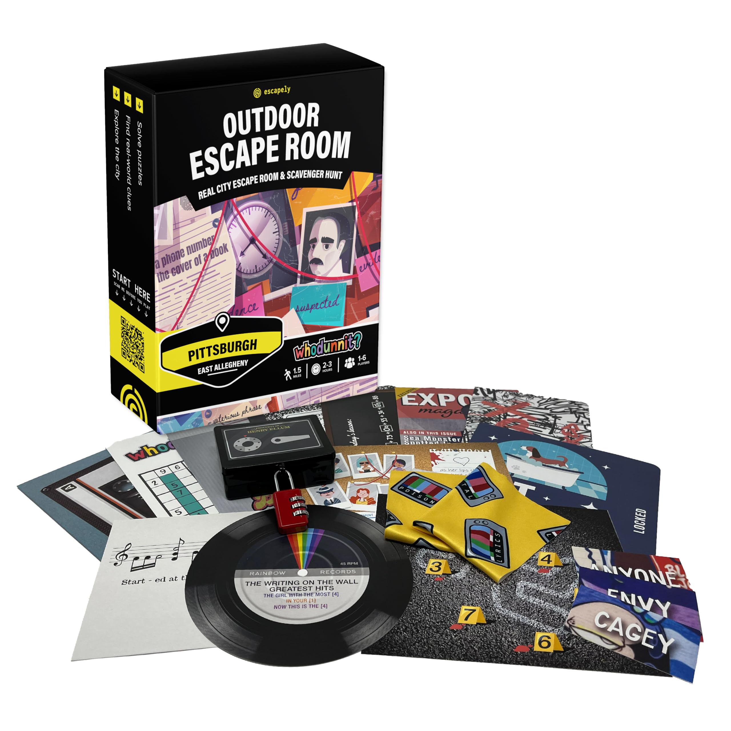 Outdoor Escape Room - Pittsburgh - East Allegheny I Escape The City I Multi-Player Mystery Hunt I Interactive Puzzle Game for Your City