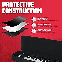 Vista 17 de Bolsa acolchada Gator Cases para teclados de 49 notas; (GKB-49)