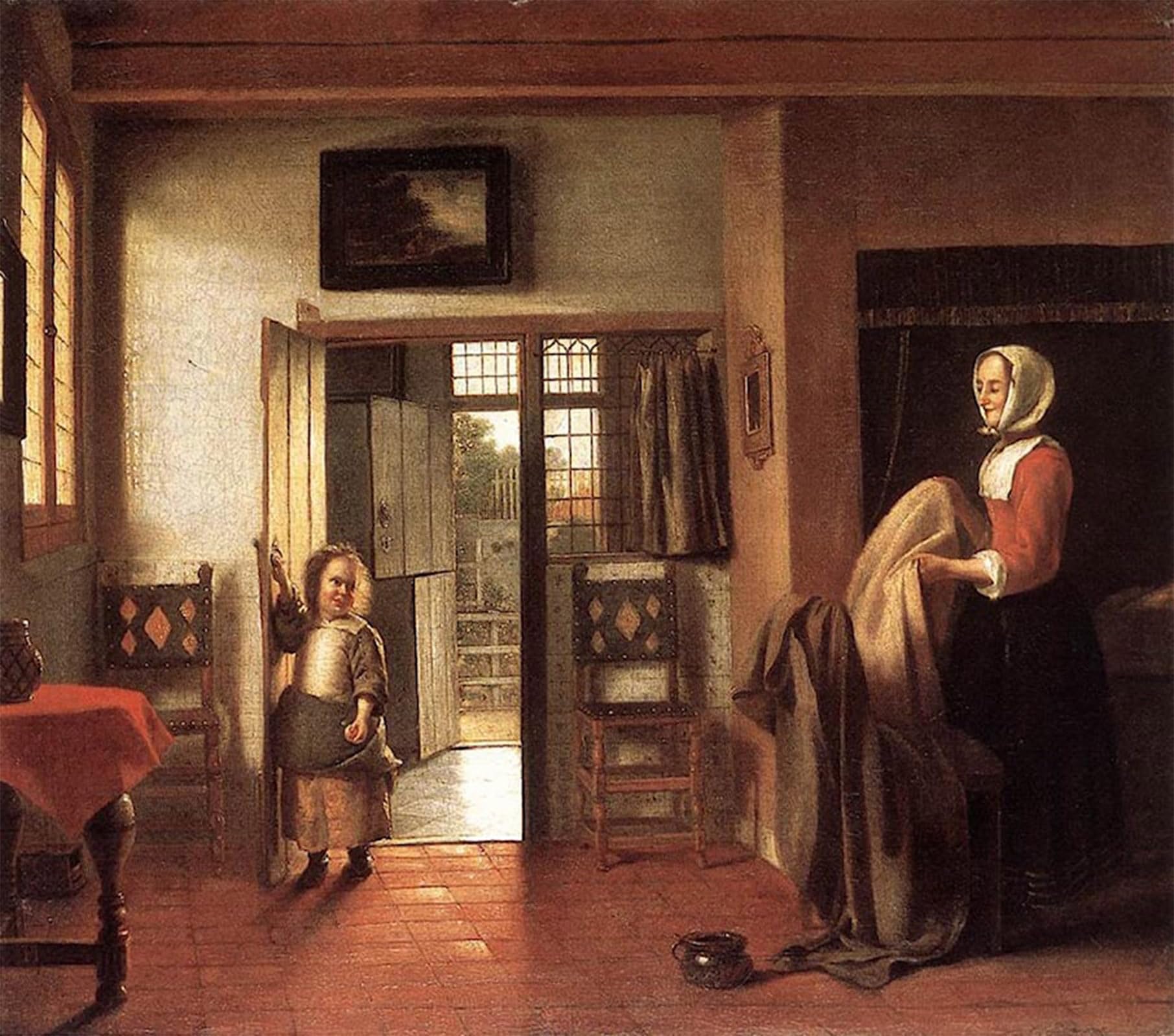 POSTERIIk Famous Print Pop Art Wall Art Graffiti The Bedroom Pieter de Hooch Art Prints for Home Decor 60x90cm