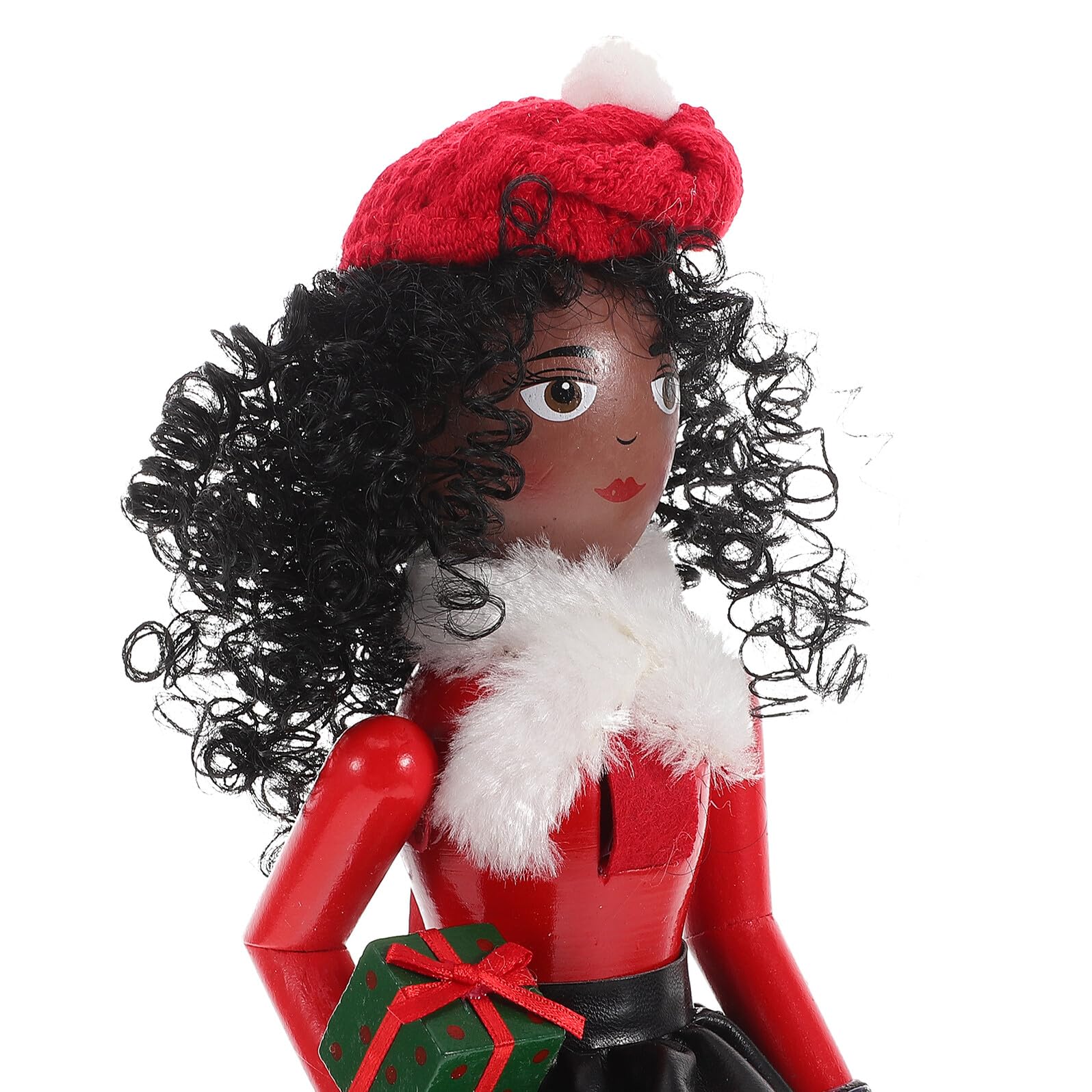 Lurrose Holz Nussknacker als Weihnachtsdeko Tischornament und Partyzubehör Handgefertigter Weihnachtlicher Nussknacker-Figur für Schreibtisch und Garten