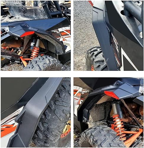 Miniatura 2 de KUAFU Guardabarros compatibles con 2013-2016 Can-Am Maverick 1000 Max 1000R Reemplazo para 715001323 Par de protectores de lodo extendidos 4 piezas