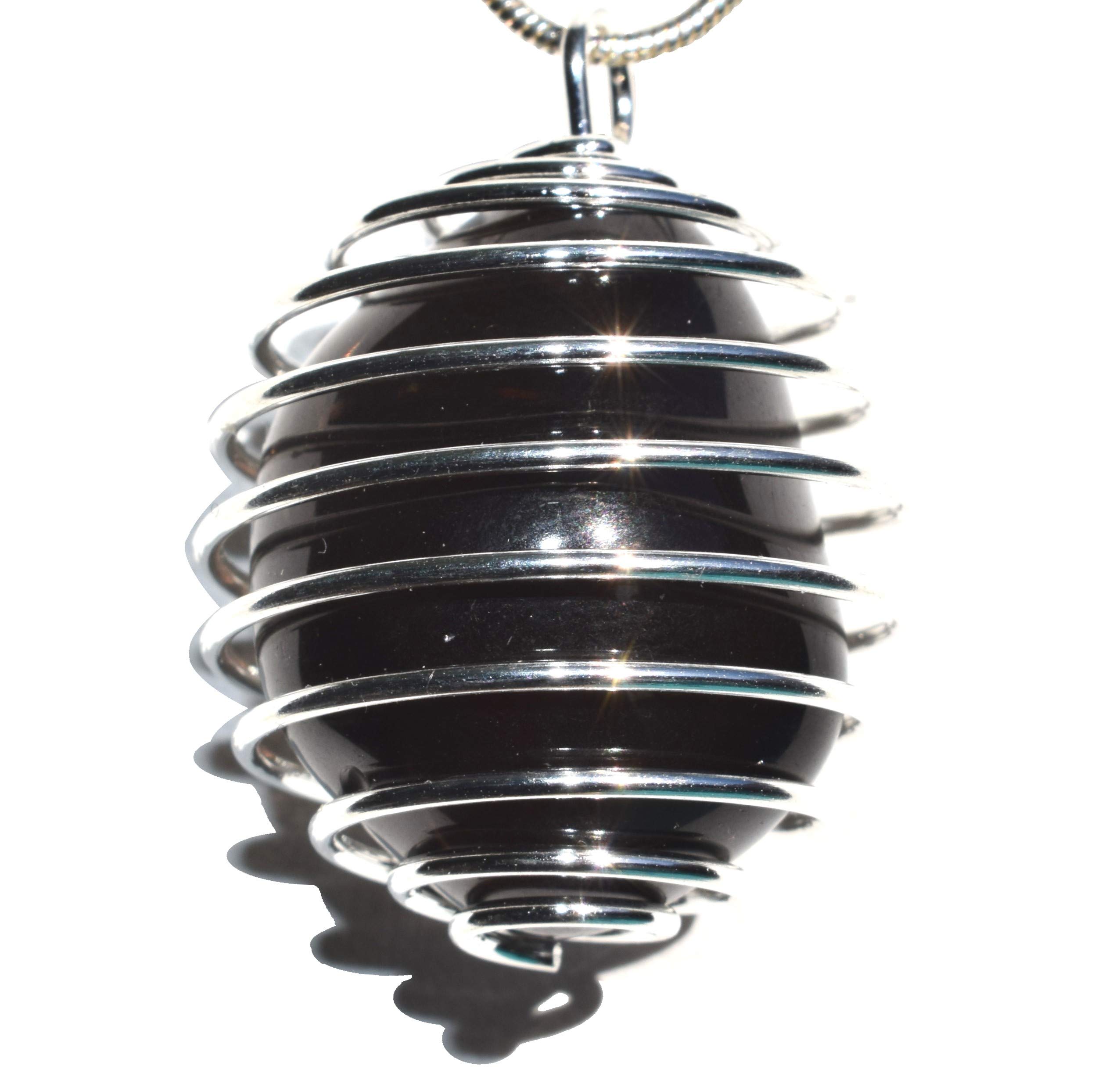 Zenergy Gems Apache Tears Pendant Set