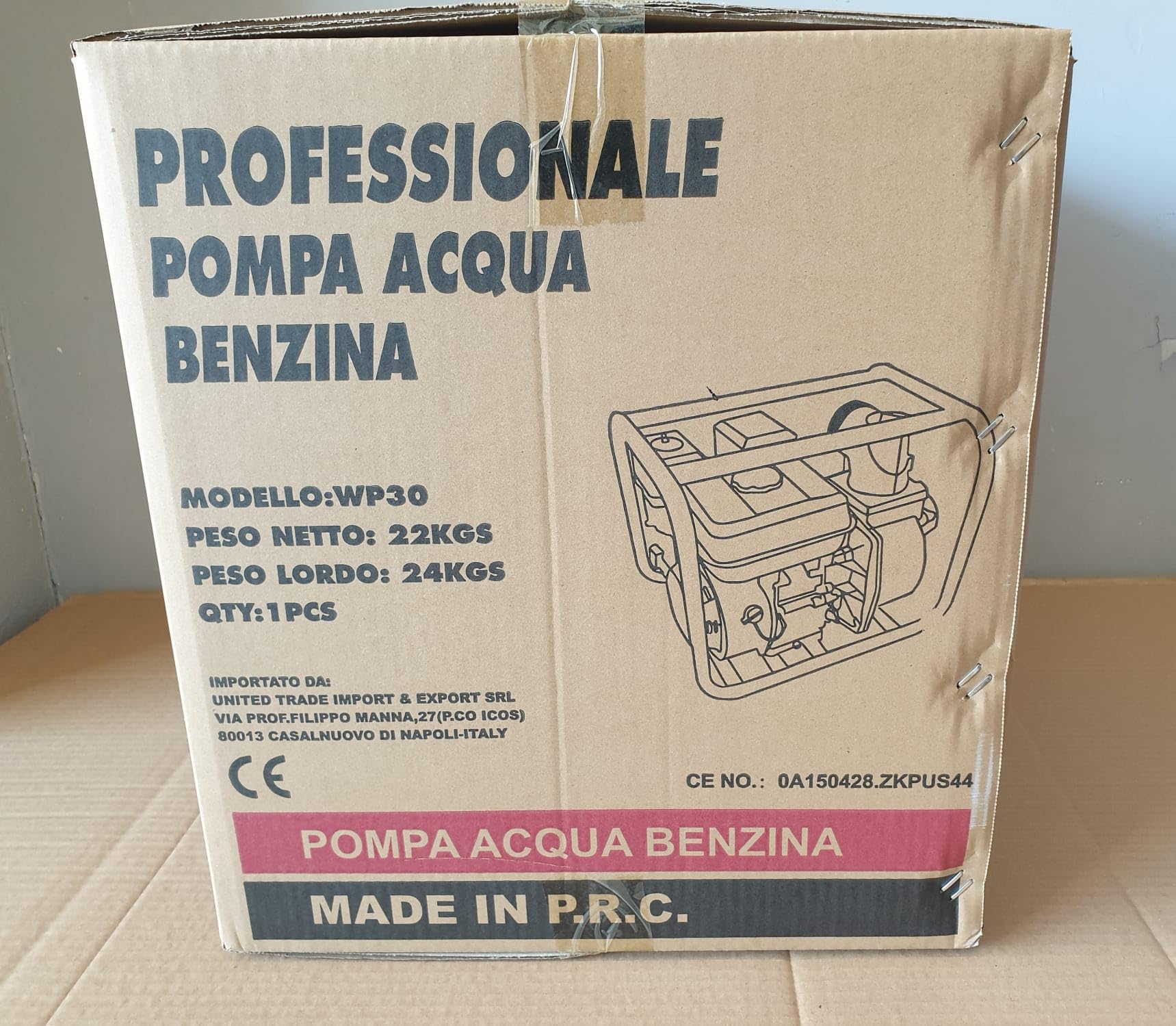 Motopompa a scoppio autoadescante 6.5hp 4 tempi Omaggio coppia raccordi 2"