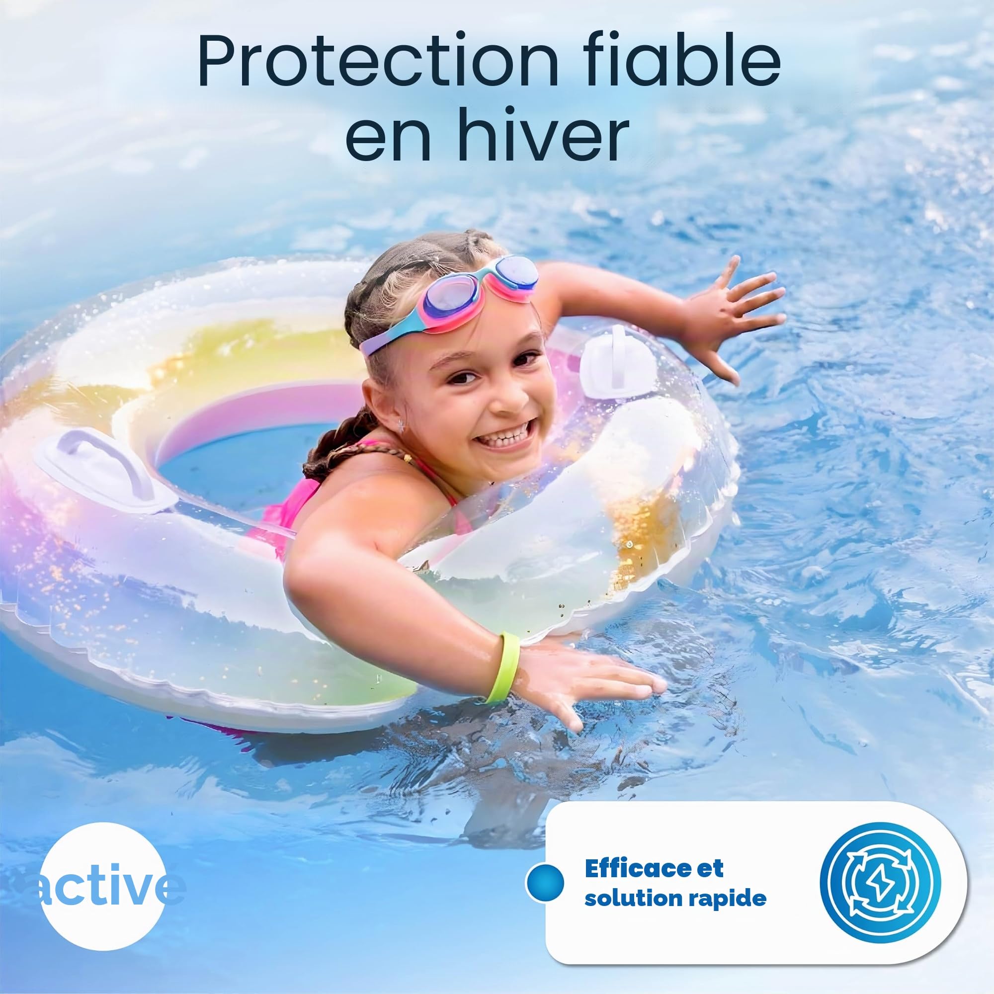 Kit de Fermeture hivernale pour piscines Intex et Bestway. Bouchons d'hiver 100% étanches pour Les Deux connexions (2 pièces) avec Joints Assortis