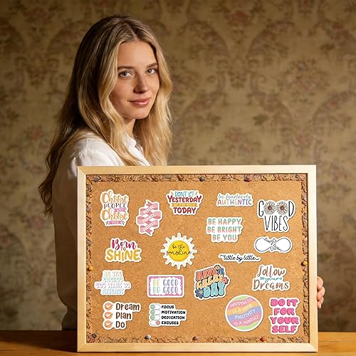 Miniatura 3 de 300PCS Motivational Stickers for Vision Board Water Bottles Laptops, Inspirational Quote Waterproof Vinyl for Journals Cups, Affirmation Boho
