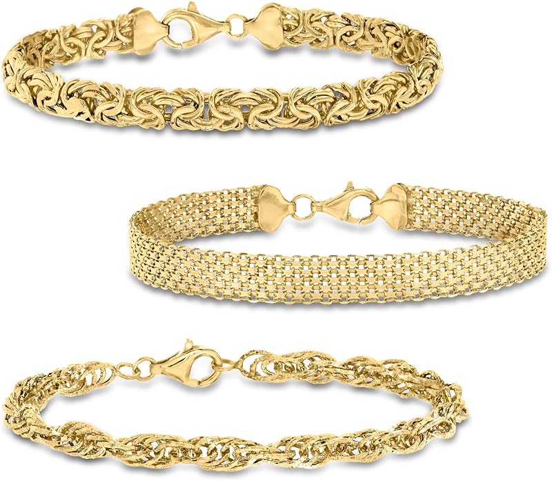 Jewelry Set: 3 Link Bracelets