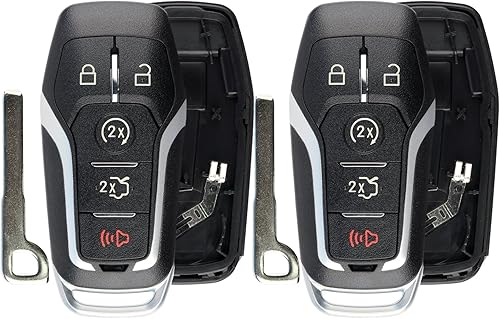 Miniatura 3 de KeylessOption Keyless Entry Remote Smart Key Fob - Carcasa para Ford Fusion Mustang Edge M3N-A2C31243800 (paquete de 2)