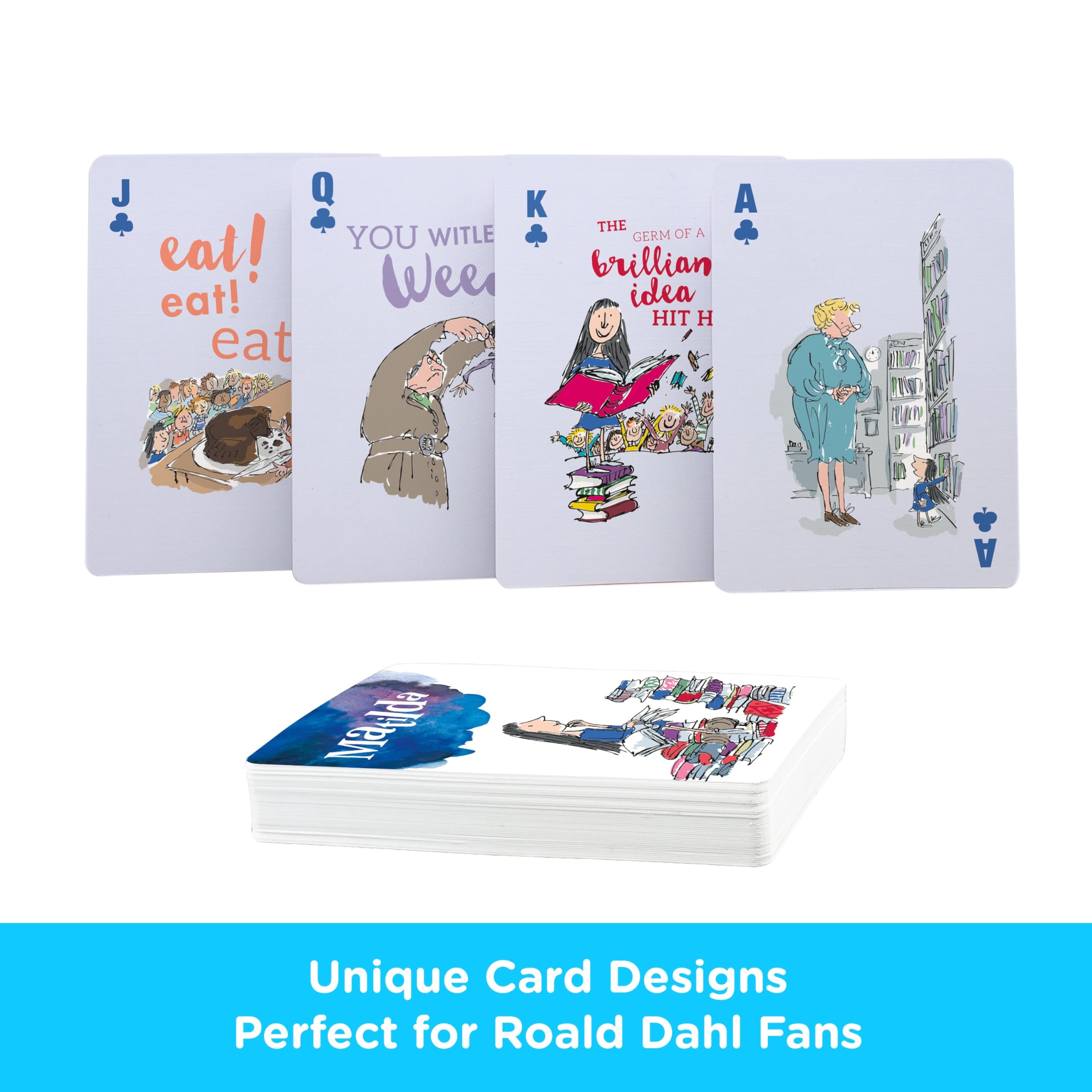 AQUARIUS Matilda Playing Cards - Roald Dahl Themed Deck of Cards for Your Favorite Card Games - Officially Licensed Matilda Merchandise & Collectibles - Image 3