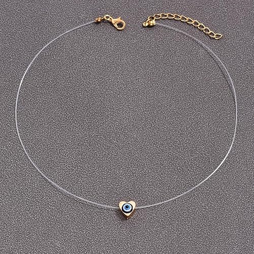 Miniatura 4 de Collar de protección contra el mal de ojo turco Ojo Turco, joyería con colgante para buena suerte y energía positiva, cadena unisex ajustable,