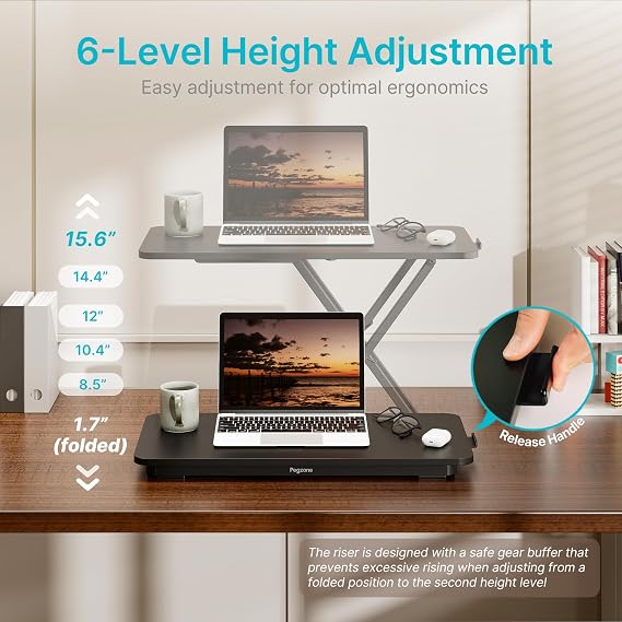 PEGZONE Standing Desk Converter, 24