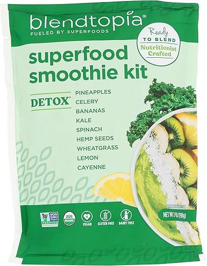 Blendtopia Detox Superfood Smoothie Kit, 7 Ounce