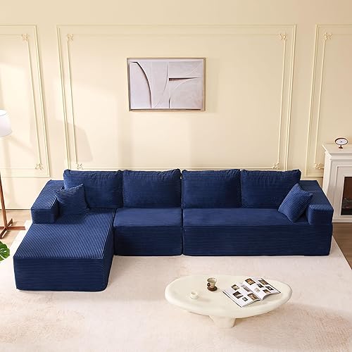 Miniatura 21 de Sillón tumbona, sofá deshuesado para sala de estar y dormitorio, juego de sofás cama sillas de lectura, de pana, color gris