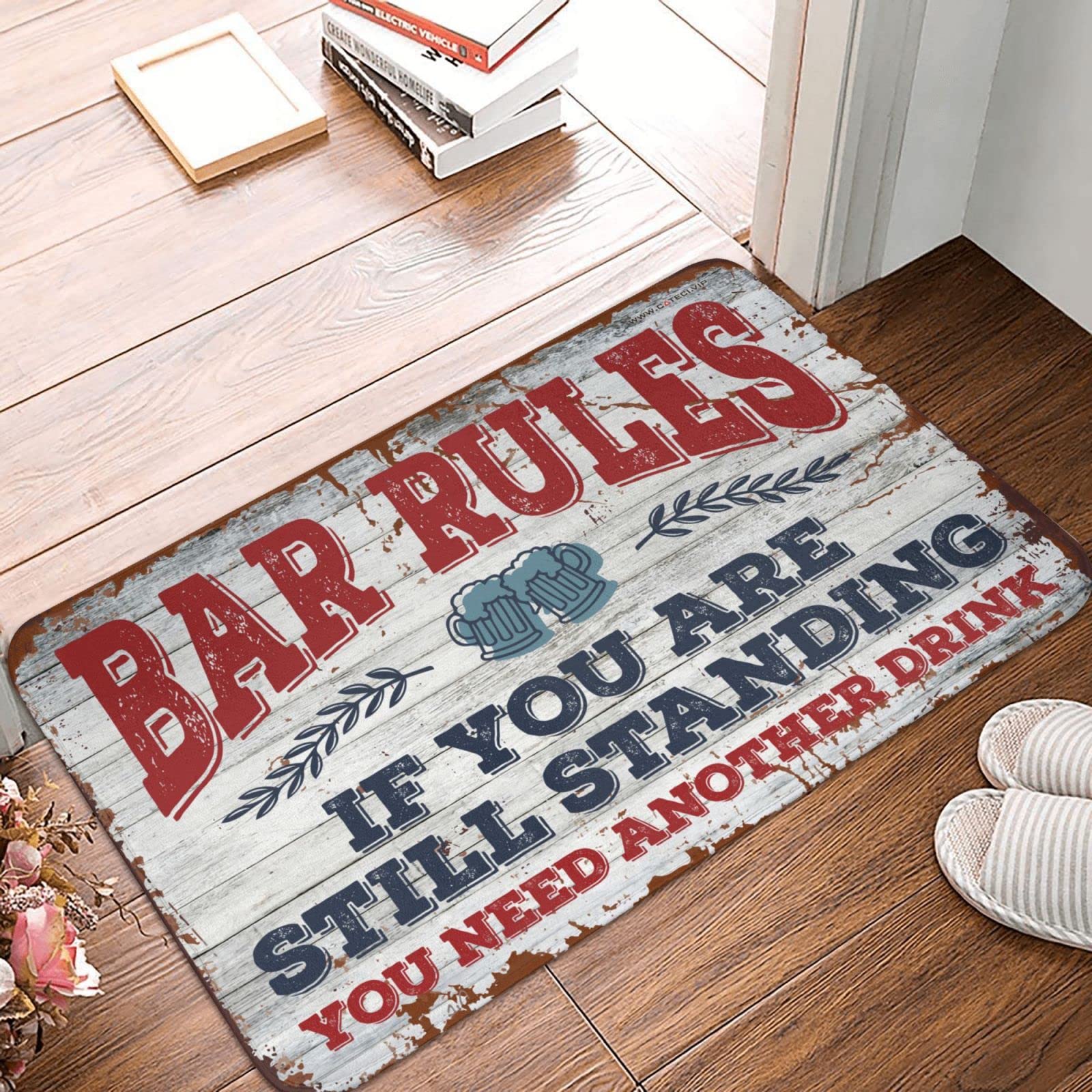Tapis de bar absorbant et antidérapant Thankful 50x80 cm pour comptoir