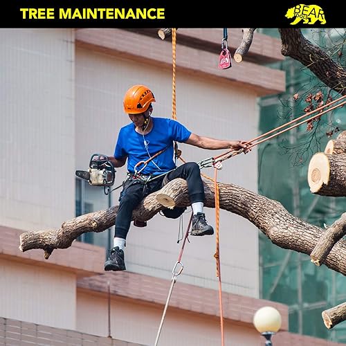 Miniatura 5 de Cordón para herramientas de mosquetón doble de alta calidad, protección contra caídas de seguridad, bloqueo de tornillo de aluminio, accesorios de