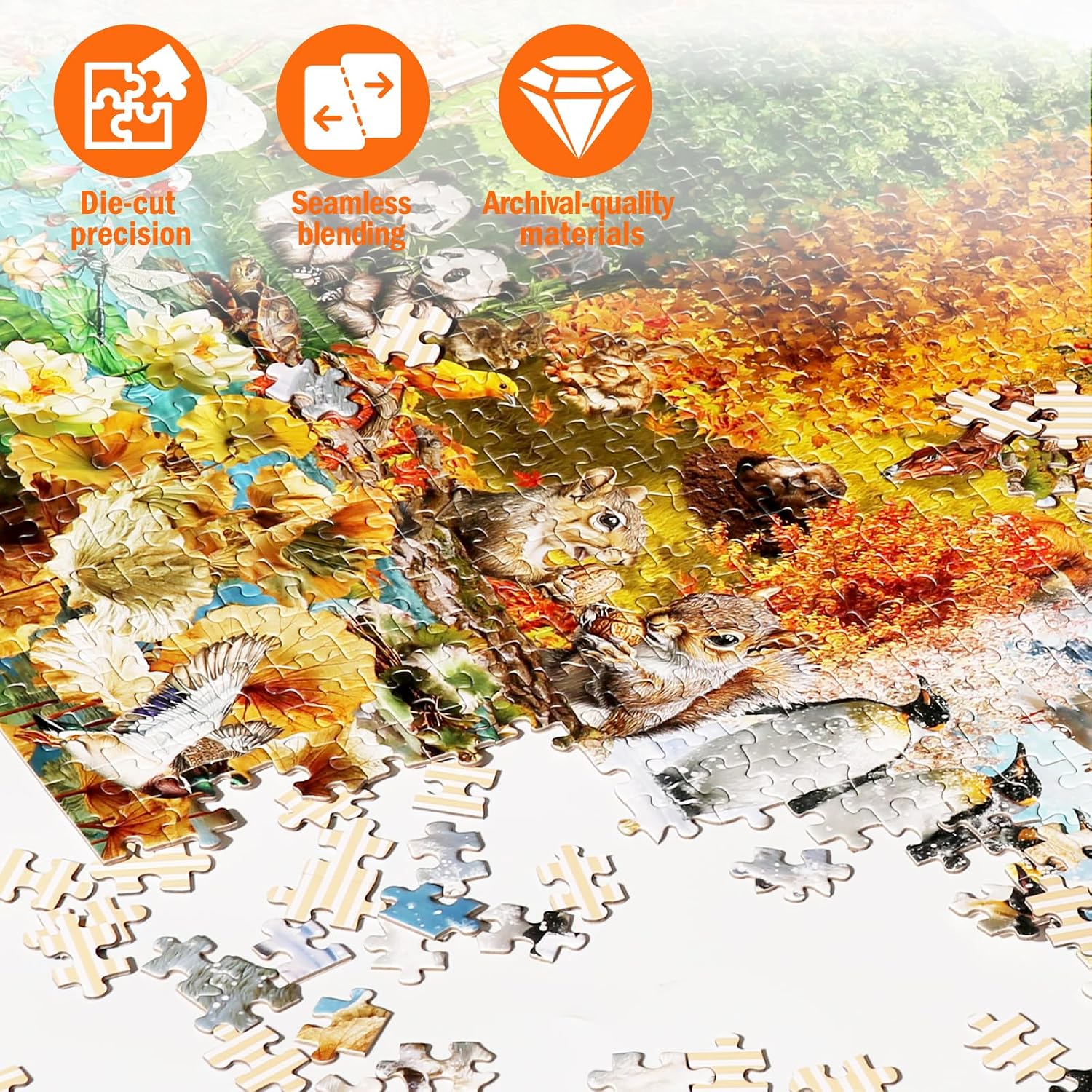 Jigsaw Puzzles for Adults 1000 Pieces, Seasons image 2