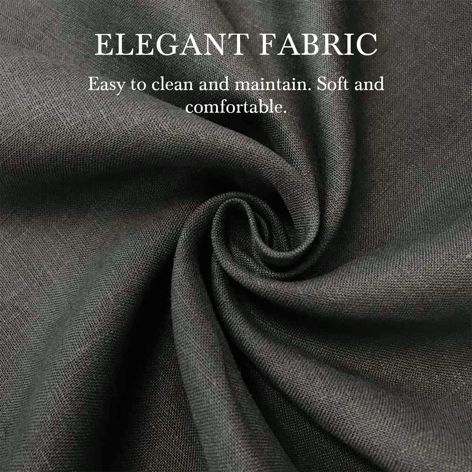 HOOMIC King Bed Frame, Upholstered Platform Bed with Geometric Fabric Headboard, 8'' Under-Bed Storage Space, Wooden Slats Support, No Box Spring Needed, Grey