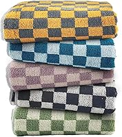 Vista 16 de Juego de 4 toallas de mano para baño, algodón suave y absorbente, juego decorativo, lindas toallas de baño en blanco y negro, 13 x 29 pulgadas