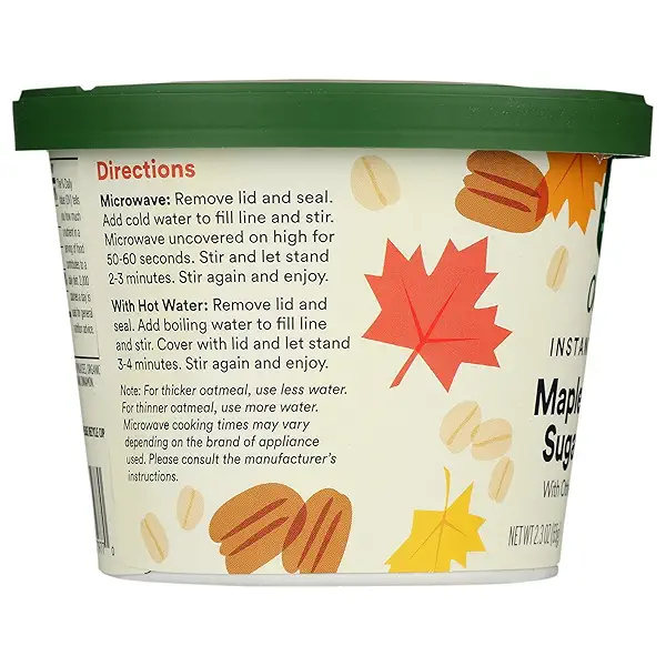 Organic Instant Oatmeal, Maple & Brown Sugar Pecan, 2.3 Ounce 4