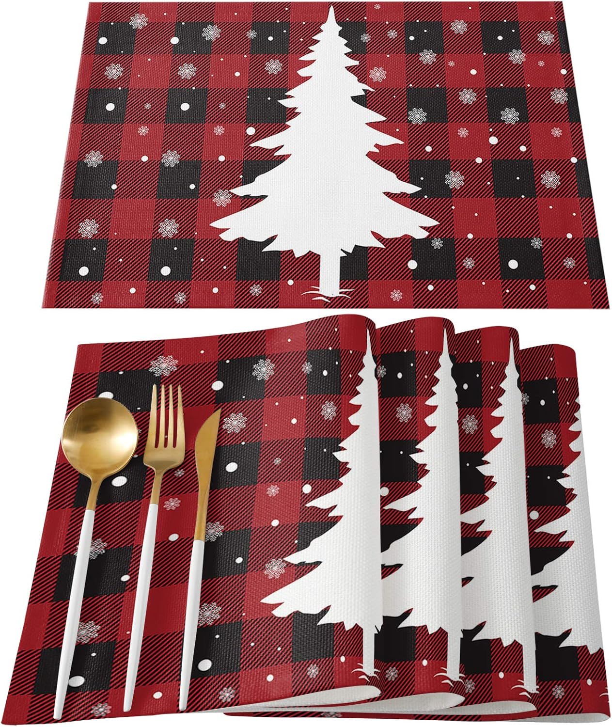 Modern Geometric Placemats Set of 6, Non-Slip Heatproof Art Abstract Gradient Striped Ombre Black Placemat Abstract Beach Table Mats for Kitchen Dining Table