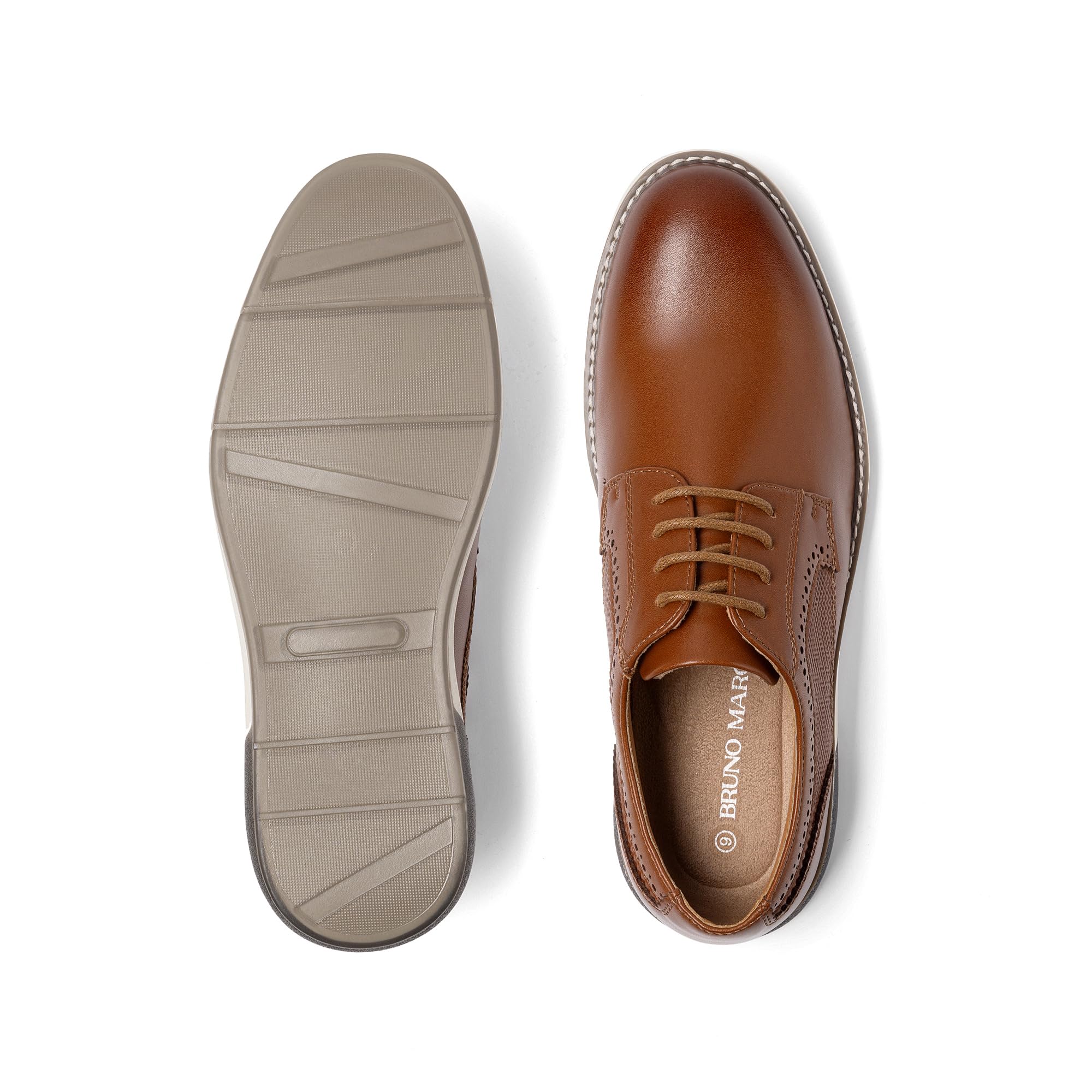 Bruno Marc Men's Plain Toe Oxford Shoes Business Formal Derby Dress Sneakers