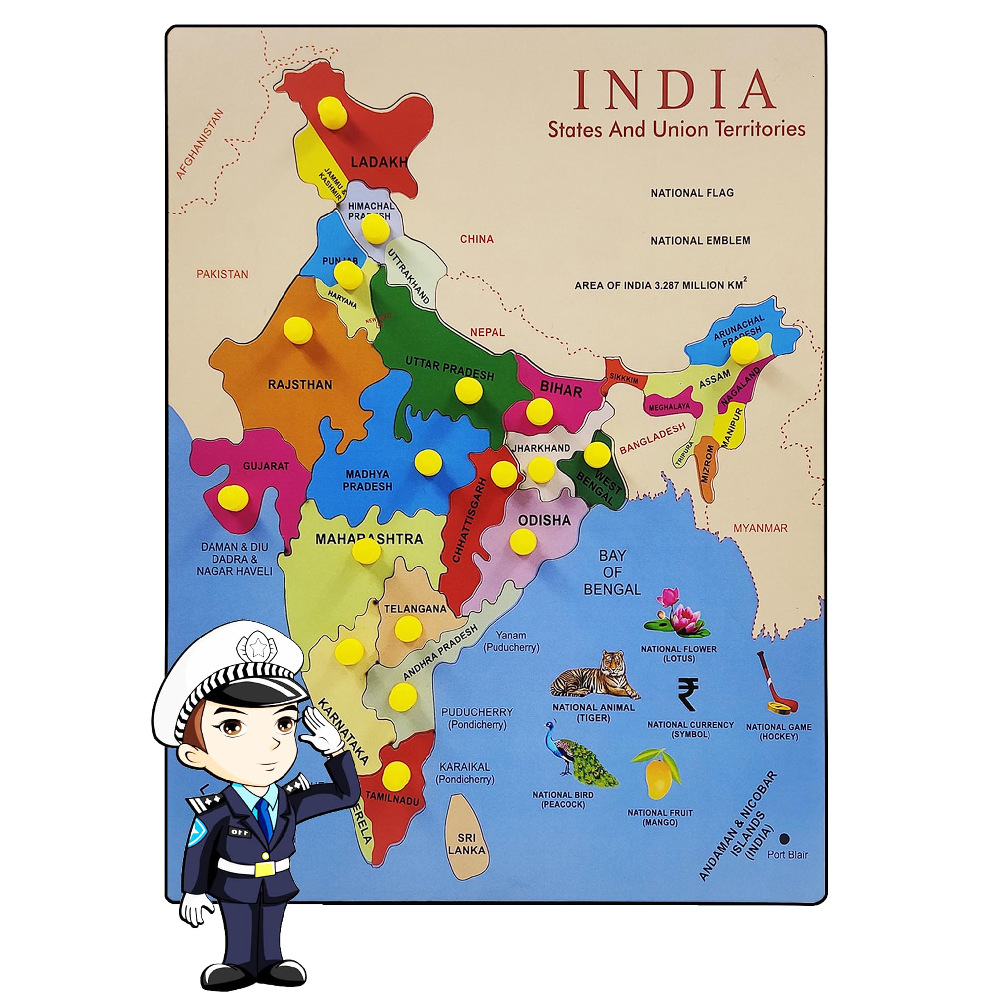 See full amazon price history chart for Tod2Teen India Map Wooden Knob Jigsaw Puzzle Tray for Kids - Learn Indian States, Capitals & Union Territories with Fun - Pre-Schooler Educational Toy – Jigsaw Geographical Puzzle Game` Tod2Teen India Map Wooden Knob Jigsaw Puzzle Tray for Kids - Learn Indian States, Capitals & Union Territories with Fun - Pre-Schooler Educational Toy – Jigsaw Geographical Puzzle Game` (B0DF529SMW) Amazon Price History, Amazon Price Tracker