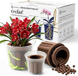 2 Pcs Carbon Cotton Orchid Repotting Mix, 3/4.5in Orchid Soil Kit