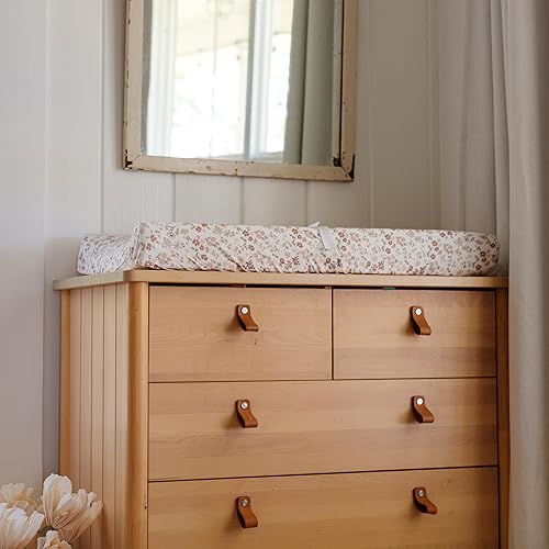 Miniatura 138 de Funda para cambiador de bebé, paquete de 2 unidades para niños, niñas (aeroplanos y nubes de acuarela), sábanas bajeras de primera calidad, funda