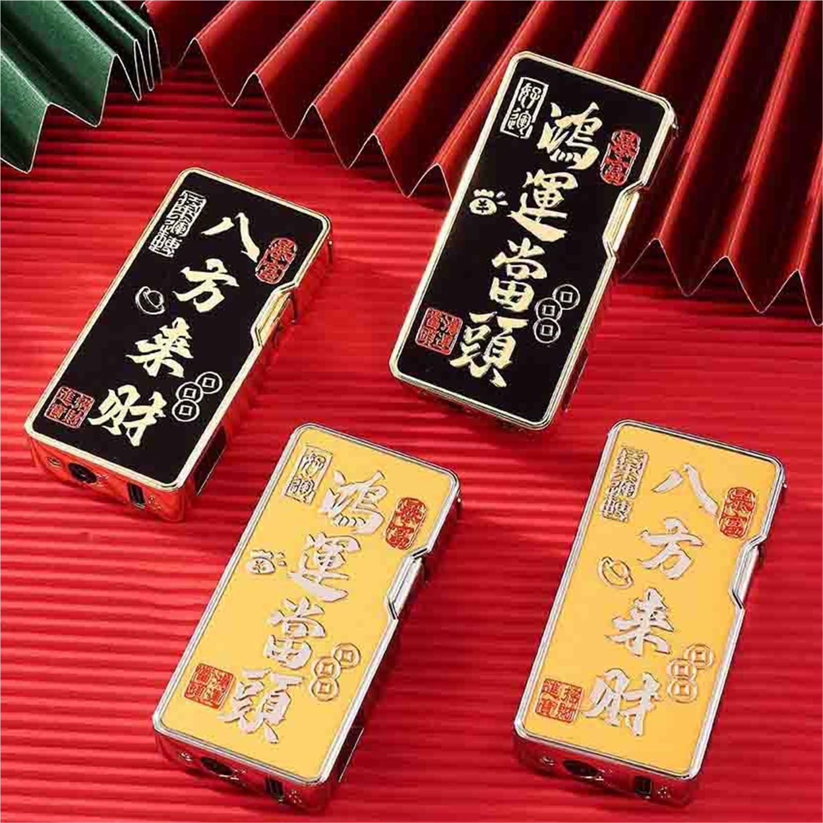 Encendedor de butano, llama doble, diseño de metal portátil, tamaño de llama ajustable, recargable con gas butano, ideal para uso en exteriores, camping y barbacoa