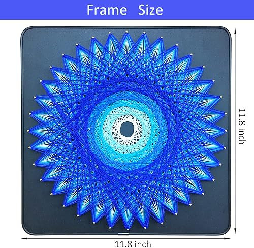 Miniatura 3 de JEKEJIAJIU Kit de arte de cuerda para adultos, principiantes, adolescentes, niños. Kit de manualidades para adultos, decoración de pared del hogar,