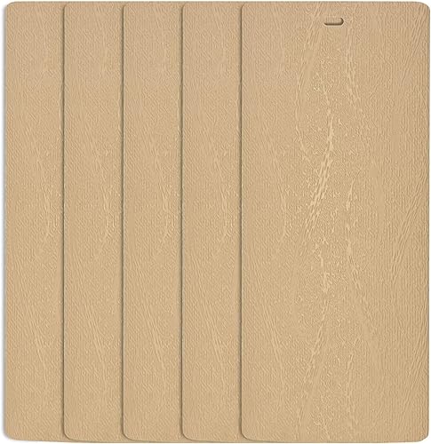 DALIX Palm Taupe - Láminas de textura vertical para ventana, 46.5 unidades, 5 unidades