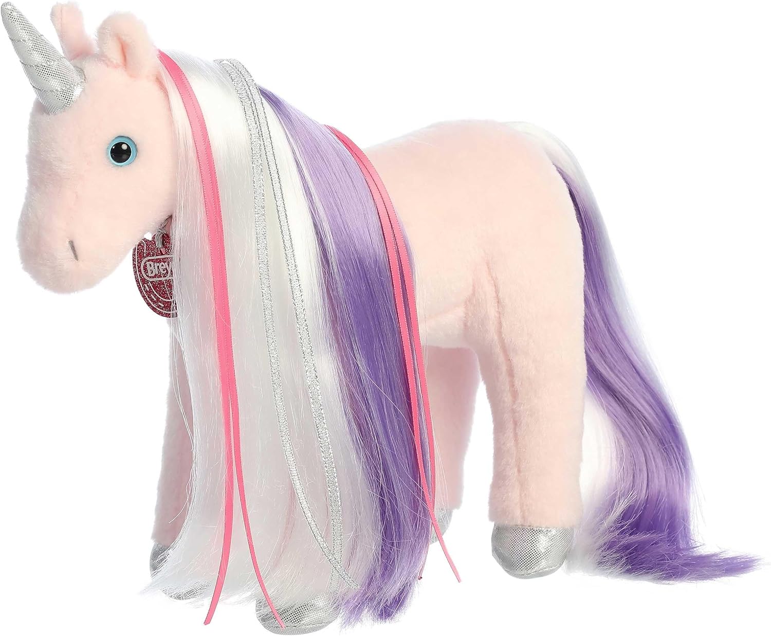 Aurora® Exquisite Breyer® Mane Event Starlight Unicorn Stuffed Animal - Realistic Detailing - Imaginative Play - Pink 12 Inches