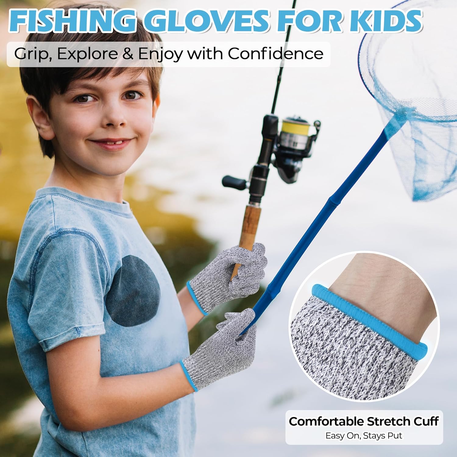 HANDLANDY Cut Resistant Gloves for Adult & Kids, Food Grade Anti-Cut Safety Gloves for Cooking Mandolin Meat Cutting Fishing - Image 6