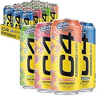 Vista 48 de C4 Energy - Bebida energética carbonatada sin azúcar, bebida preentrenamiento + beta alanina, cereza de medianoche, 16 onzas líquidas (paquete de 12)