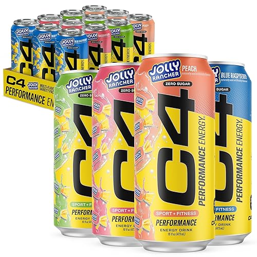 Vista 114 de Cellucor C4 Performance Energy - Bebida energética preentrenamiento carbonatada sin azúcar, 200 mg [0.007 oz] de cafeína con beta alanina, sabor