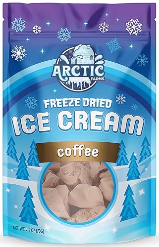 Miniatura 141 de Arctic Farms Brocas de helado liofilizadas empaquetadas y en caja, no se derrite (mezcla napolitana, 2.5 onzas)