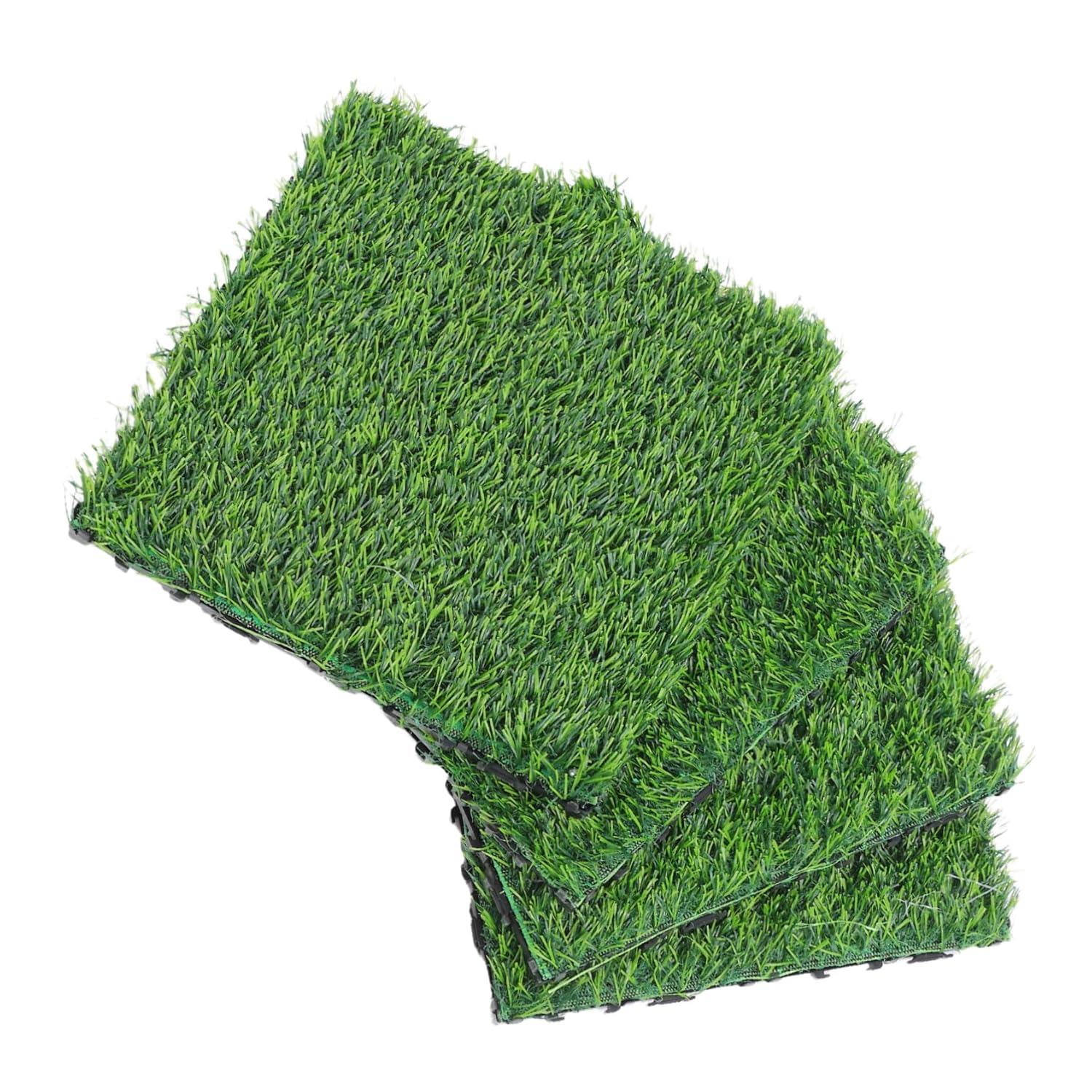 Lurrose 4pcs Artificial Grass Turf Rug for Use for Dog Potty Training Easy Maintenance Creative Projects Multi-Purpose Decoration