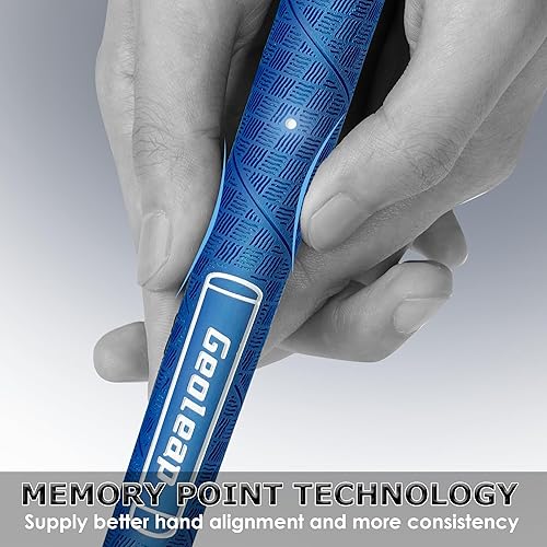 Miniatura 3 de Geoleap Juego de 13 empuñaduras de golf con 15 cintas y agarres con todos los kits de reparación para elegir, el punto de memoria ayuda a la