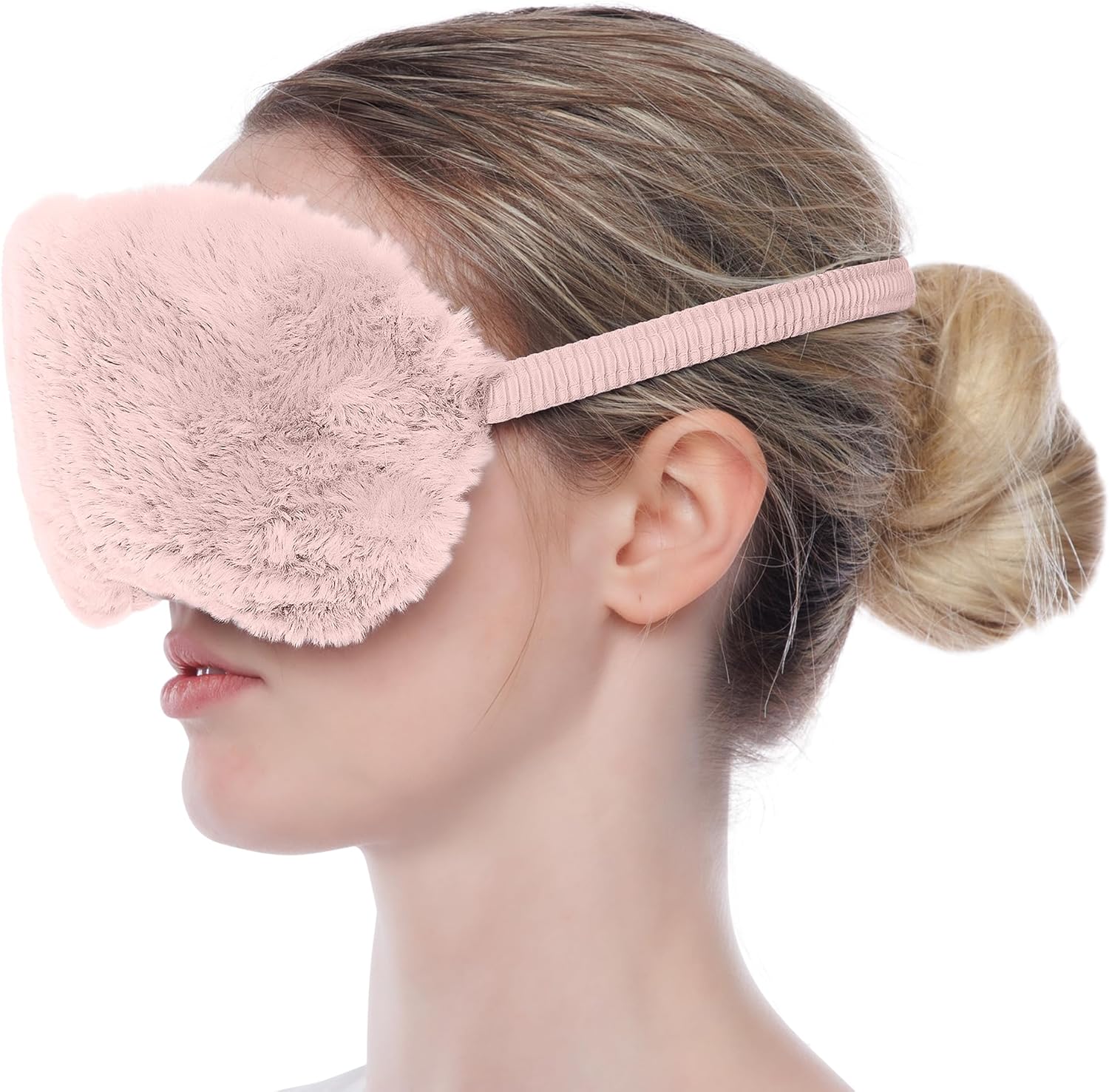 Brookstone TheraSpa Premium Pink Eye Mask with Hot and Cold Therapy