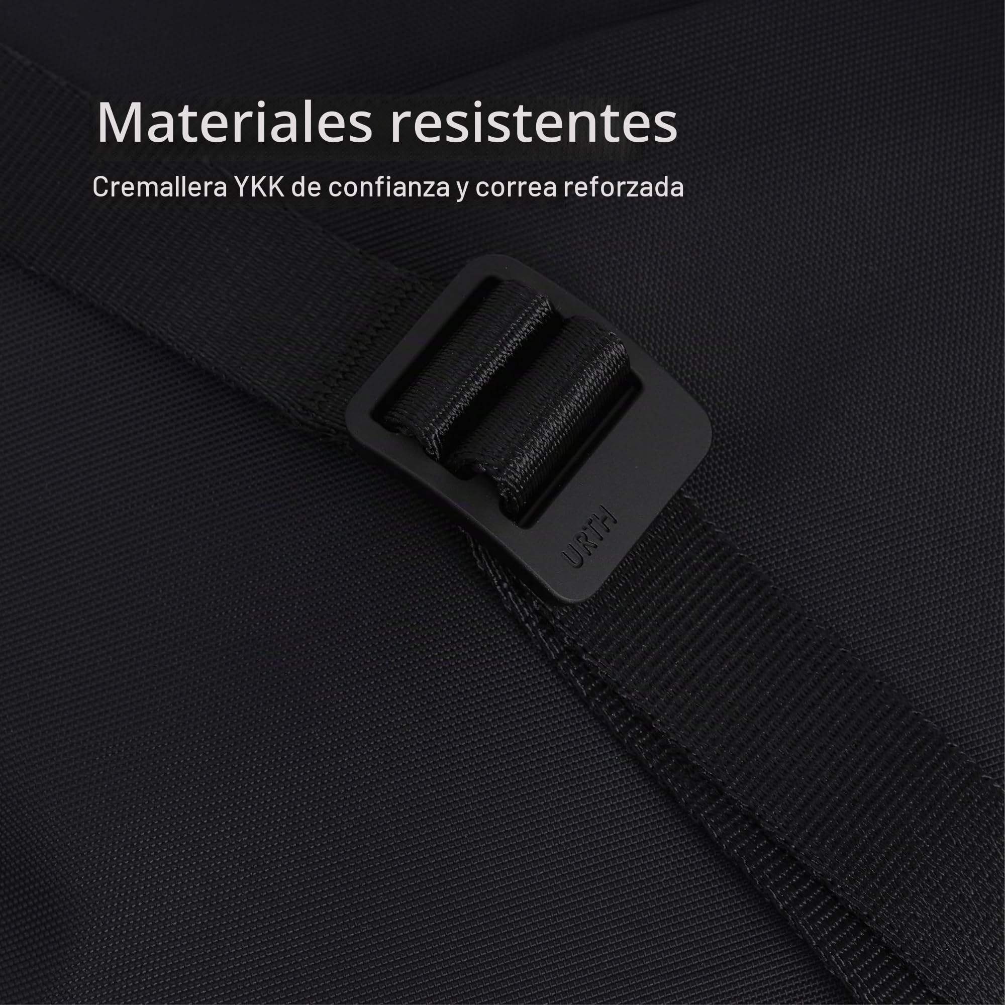 Urth Andesite Bolsa para Cámara de Fotografía de 2L - Resistente al Agua, Reciclada, Bolsa Crossbody Pequeña para Cámara Digital y Elementos Diarios en Negro